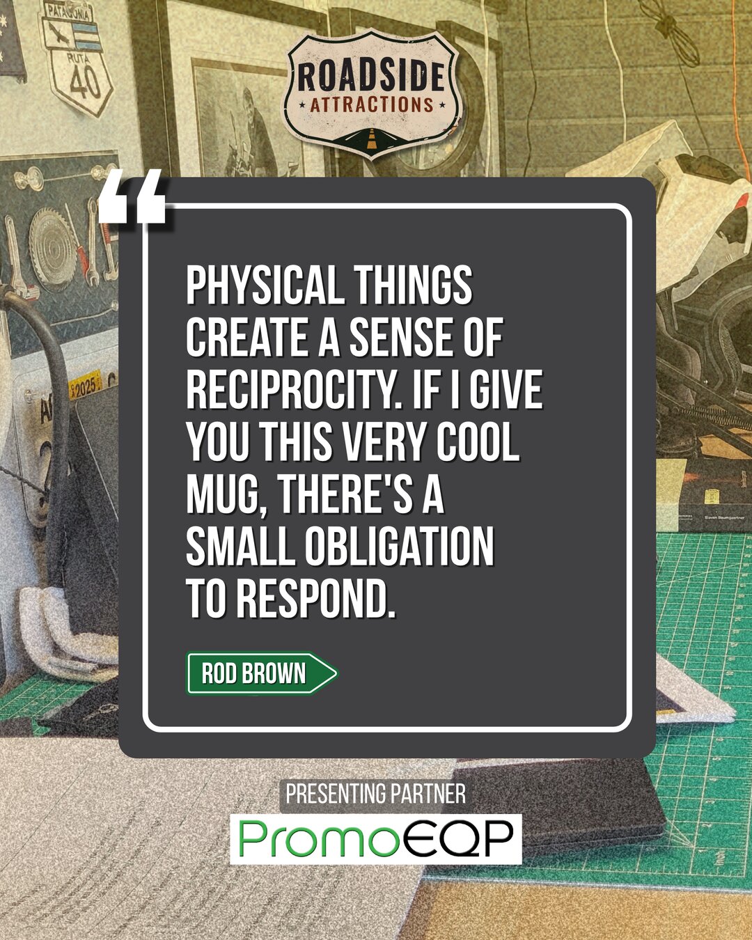 Roadside Attractions Episode 2 quote card — The Haptic Advantage with Rod Brown