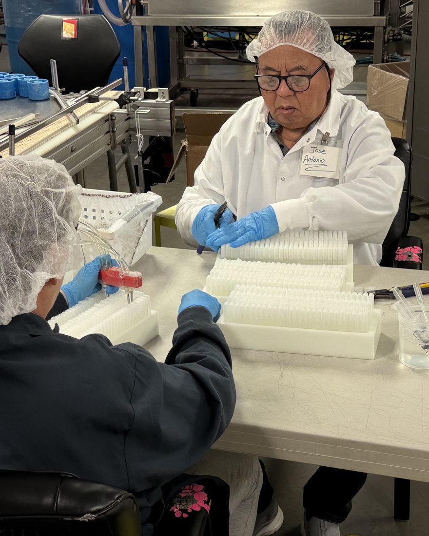 A supplier production floor